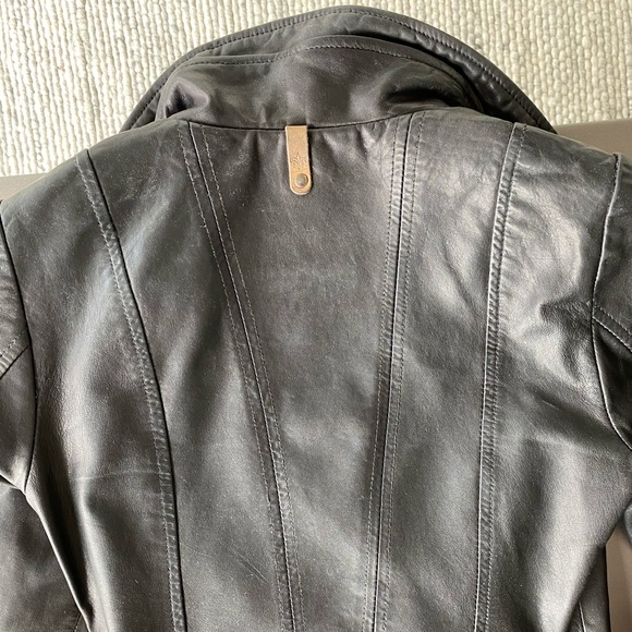 MACKAGE for ARITZIA Kenya Leather Jacket - Black - Picture 7 of 8